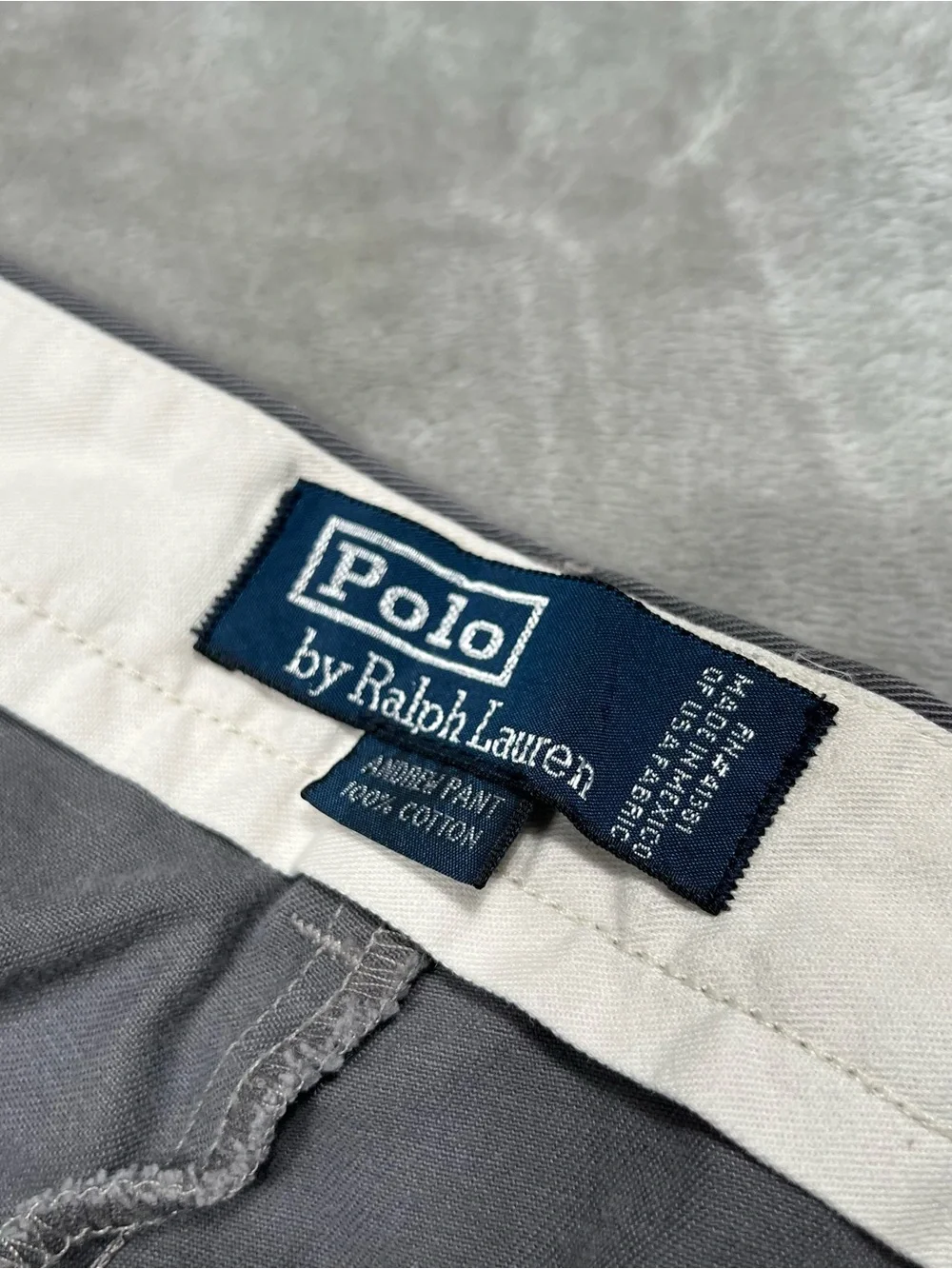 Vintage Polo Ralph Lauren Andrew Pants Mens 36x29 Gray Pleated Preppy Baggy Y2K